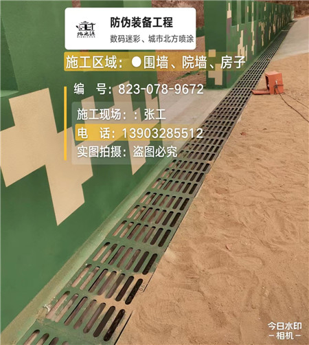 舟山 例如在抖音上有“迷彩墙，外围墙面挡 - 星空数码迷彩漆施工队